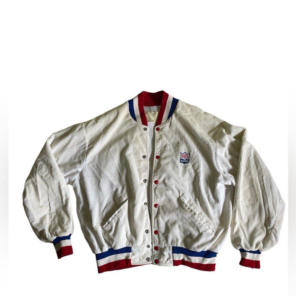 Vintage NFL Alumni Corduroy Bomber Jacket